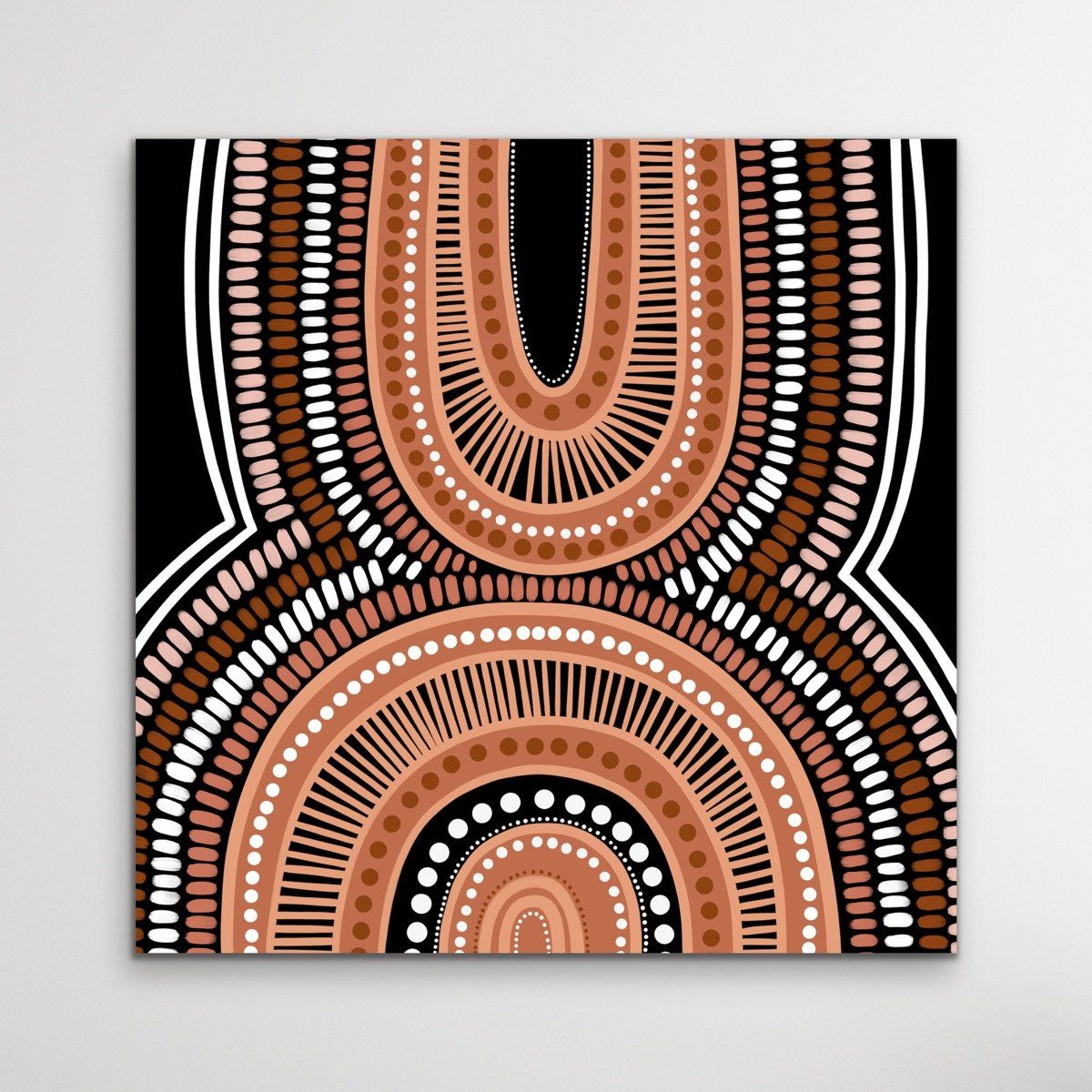 Mother Is Earth Brown Authentic Aboriginal Art By Leah Cummins