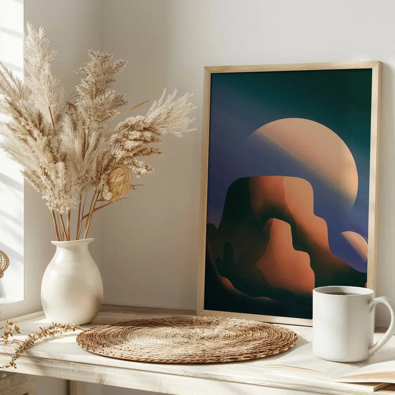 2 Moons of Mars - Stretched Canvas, Poster or Fine Art Print I Heart Wall Art