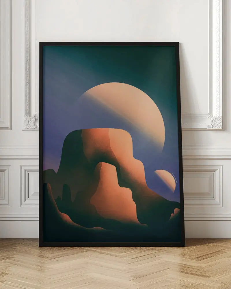 2 Moons of Mars - Stretched Canvas, Poster or Fine Art Print I Heart Wall Art