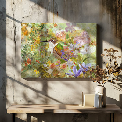 Spring Arrival - Square Stretched Canvas, Poster or Fine Art Print I Heart Wall Art