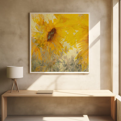 Sunflower - Stretched Canvas, Poster or Fine Art Print I Heart Wall Art