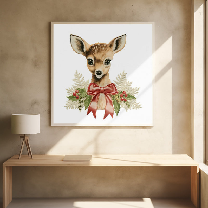E Christmas 4 - Stretched Canvas, Poster or Fine Art Print I Heart Wall Art
