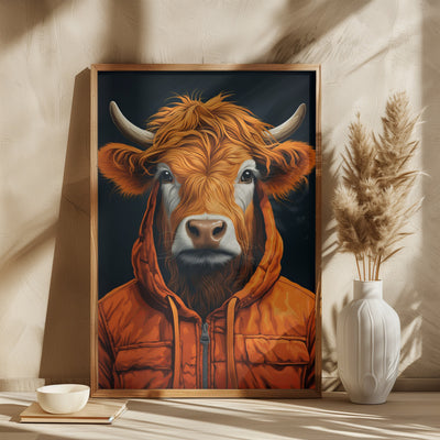 Bull 2 - Stretched Canvas, Poster or Fine Art Print I Heart Wall Art