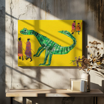 Dinosaur - Stretched Canvas, Poster or Fine Art Print I Heart Wall Art