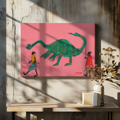 Dinosaur - Stretched Canvas, Poster or Fine Art Print I Heart Wall Art