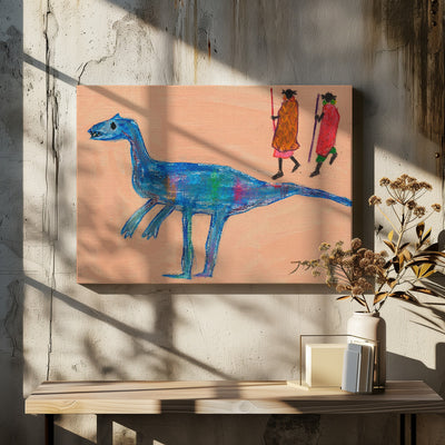 Dinosaur - Stretched Canvas, Poster or Fine Art Print I Heart Wall Art