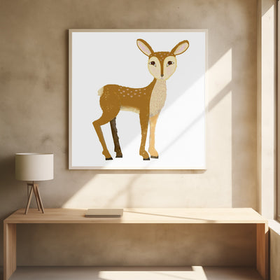 Sweet Deer - Stretched Canvas, Poster or Fine Art Print I Heart Wall Art