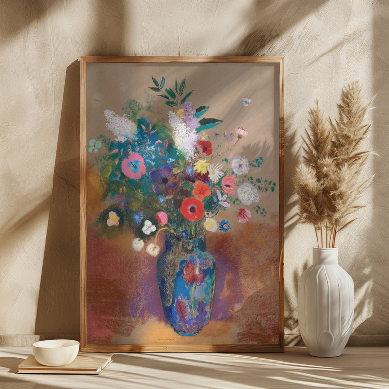 Bouquet of Flowers - Square Stretched Canvas, Poster or Fine Art Print I Heart Wall Art