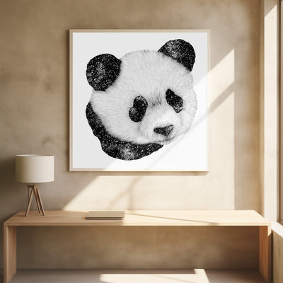 Cosmic Panda Square - Stretched Canvas, Poster or Fine Art Print I Heart Wall Art