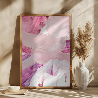 alla prima pink shades - Square Stretched Canvas, Poster or Fine Art Print I Heart Wall Art