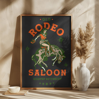 Rodeo Saloon.png - Square Stretched Canvas, Poster or Fine Art Print I Heart Wall Art