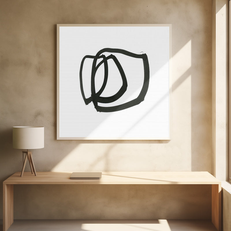 Black On White 9 - Stretched Canvas, Poster or Fine Art Print I Heart Wall Art