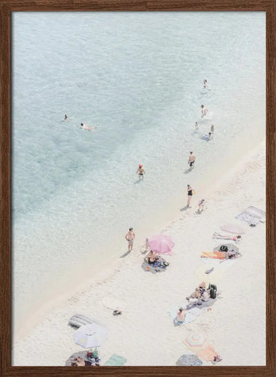 Aerial beach view 2 - Stretched Canvas, Poster or Fine Art Print I Heart Wall Art