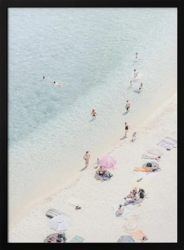 Aerial beach view 2 - Stretched Canvas, Poster or Fine Art Print I Heart Wall Art