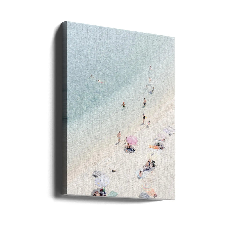 Aerial beach view 2 - Stretched Canvas, Poster or Fine Art Print I Heart Wall Art