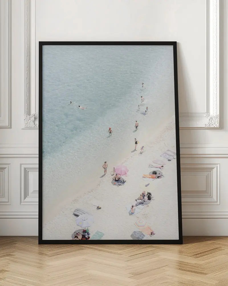 Aerial beach view 2 - Stretched Canvas, Poster or Fine Art Print I Heart Wall Art