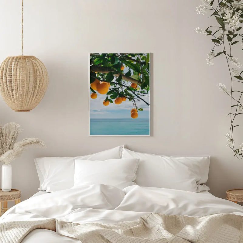 Amalfi Coast Oranges IV - Stretched Canvas, Poster or Fine Art Print I Heart Wall Art