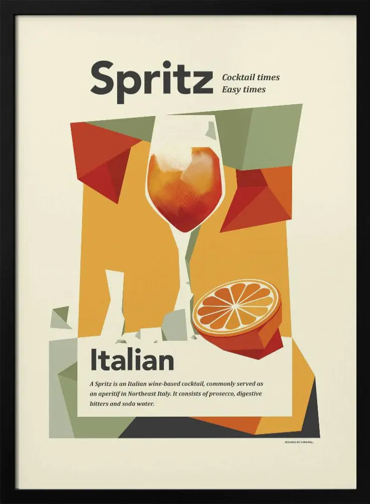 Aperol spritz print - Stretched Canvas, Poster or Fine Art Print I Heart Wall Art