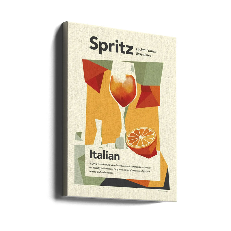 Aperol spritz print - Stretched Canvas, Poster or Fine Art Print I Heart Wall Art