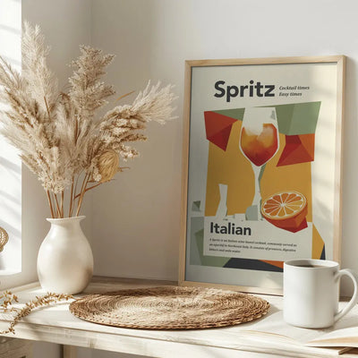 Aperol spritz print - Stretched Canvas, Poster or Fine Art Print I Heart Wall Art