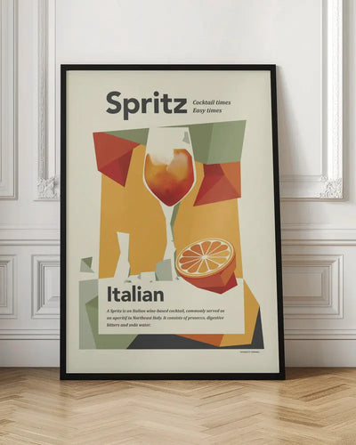 Aperol spritz print - Stretched Canvas, Poster or Fine Art Print I Heart Wall Art