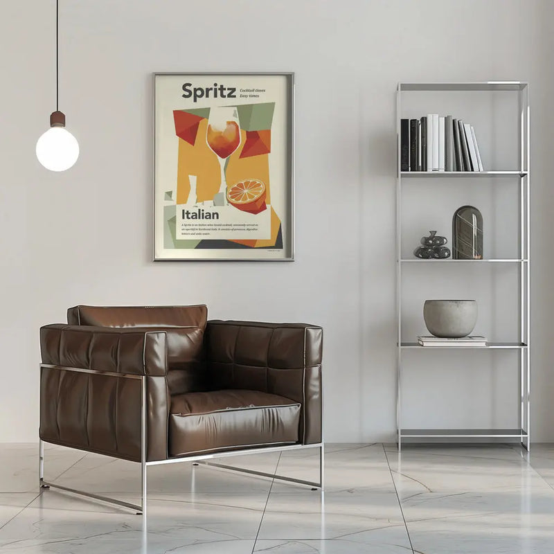 Aperol spritz print - Stretched Canvas, Poster or Fine Art Print I Heart Wall Art