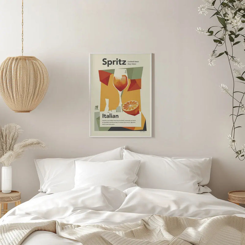 Aperol spritz print - Stretched Canvas, Poster or Fine Art Print I Heart Wall Art