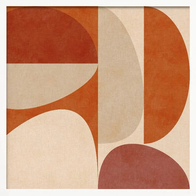 Autumn Mid Century Earthy 4 - Square Stretched Canvas, Poster or Fine Art Print I Heart Wall Art