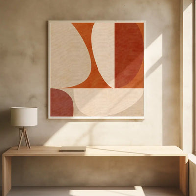 Autumn Mid Century Earthy3 - Square Stretched Canvas, Poster or Fine Art Print I Heart Wall Art