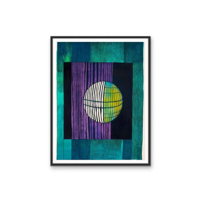 Back To The Future - Purple Green Geometric Bold Wall Canvas Print I Heart Wall Art Australia