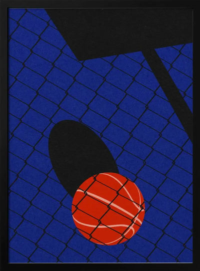 Backjard Basketball Court - Stretched Canvas, Poster or Fine Art Print I Heart Wall Art