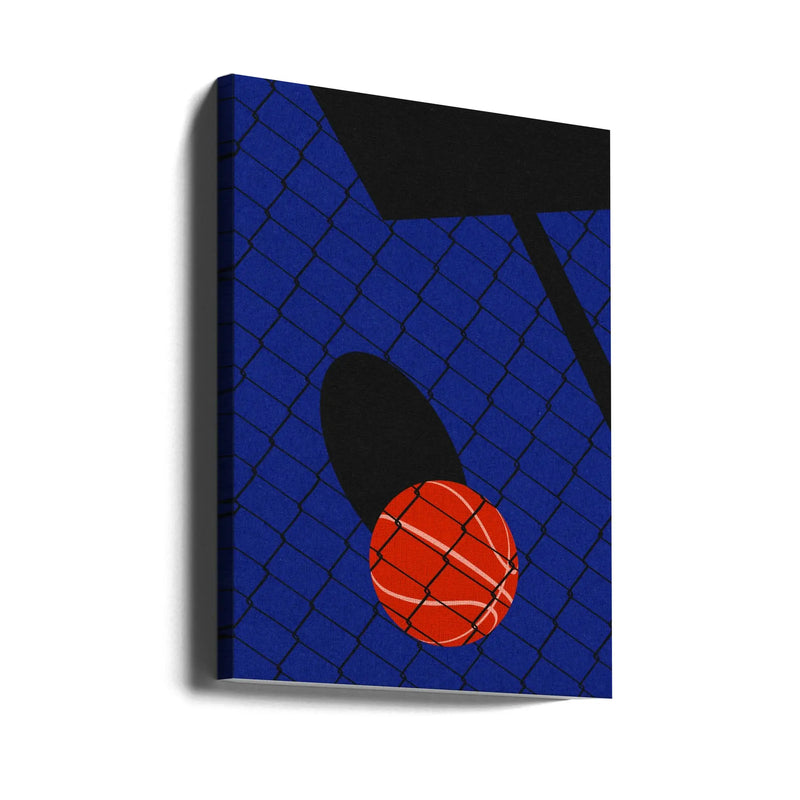 Backjard Basketball Court - Stretched Canvas, Poster or Fine Art Print I Heart Wall Art