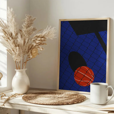 Backjard Basketball Court - Stretched Canvas, Poster or Fine Art Print I Heart Wall Art