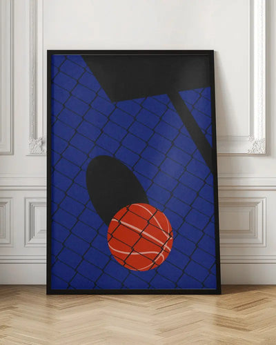 Backjard Basketball Court - Stretched Canvas, Poster or Fine Art Print I Heart Wall Art