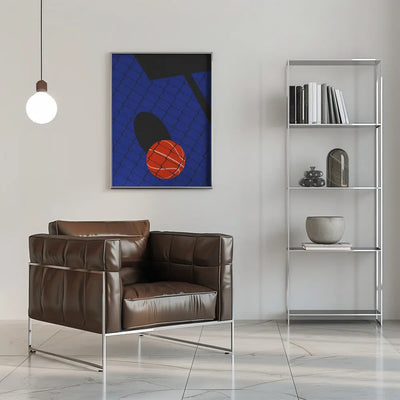 Backjard Basketball Court - Stretched Canvas, Poster or Fine Art Print I Heart Wall Art