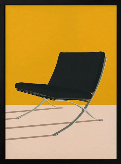 Barcelona Chair By Mies Van Der Rohe - Stretched Canvas, Poster or Fine Art Print I Heart Wall Art