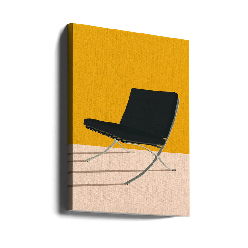 Barcelona Chair By Mies Van Der Rohe - Stretched Canvas, Poster or Fine Art Print I Heart Wall Art