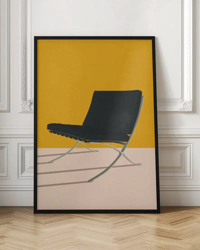 Barcelona Chair By Mies Van Der Rohe - Stretched Canvas, Poster or Fine Art Print I Heart Wall Art