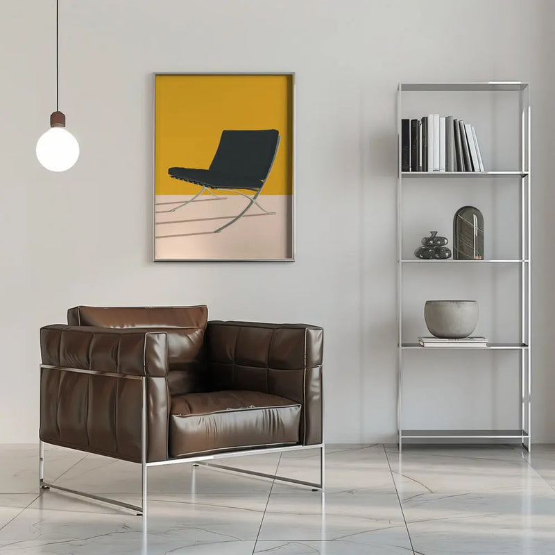 Barcelona Chair By Mies Van Der Rohe - Stretched Canvas, Poster or Fine Art Print I Heart Wall Art