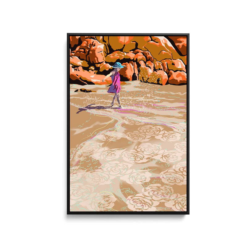 Beach Ballet By Unratio - Stretched Canvas Print or Framed Fine Art Print - Artwork I Heart Wall Art Australia 