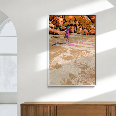 Beach Ballet By Unratio - Stretched Canvas Print or Framed Fine Art Print - Artwork I Heart Wall Art Australia 