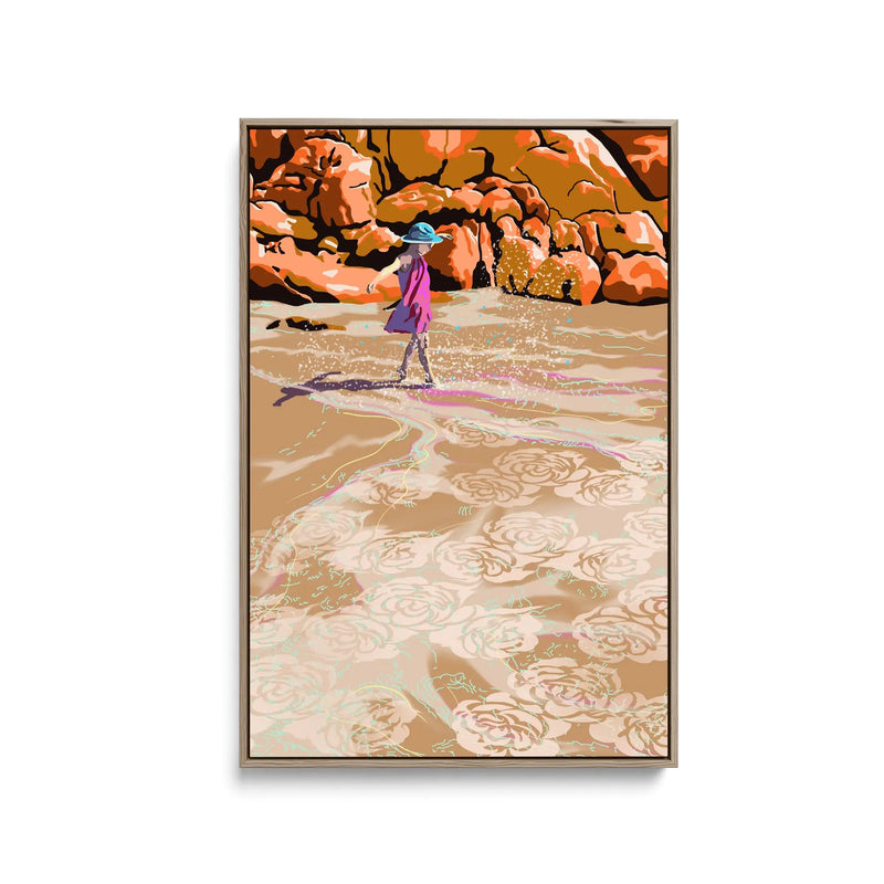 Beach Ballet By Unratio - Stretched Canvas Print or Framed Fine Art Print - Artwork I Heart Wall Art Australia 