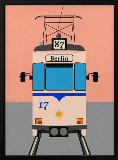 Berlin Tram - Stretched Canvas, Poster or Fine Art Print I Heart Wall Art