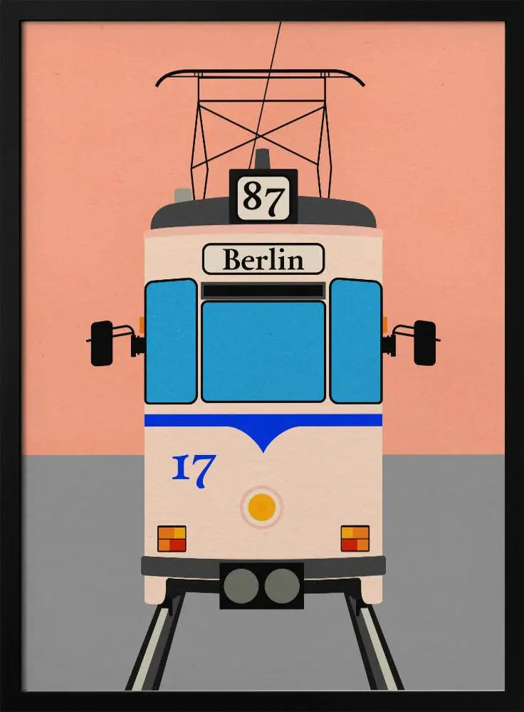 Berlin Tram - Stretched Canvas, Poster or Fine Art Print I Heart Wall Art