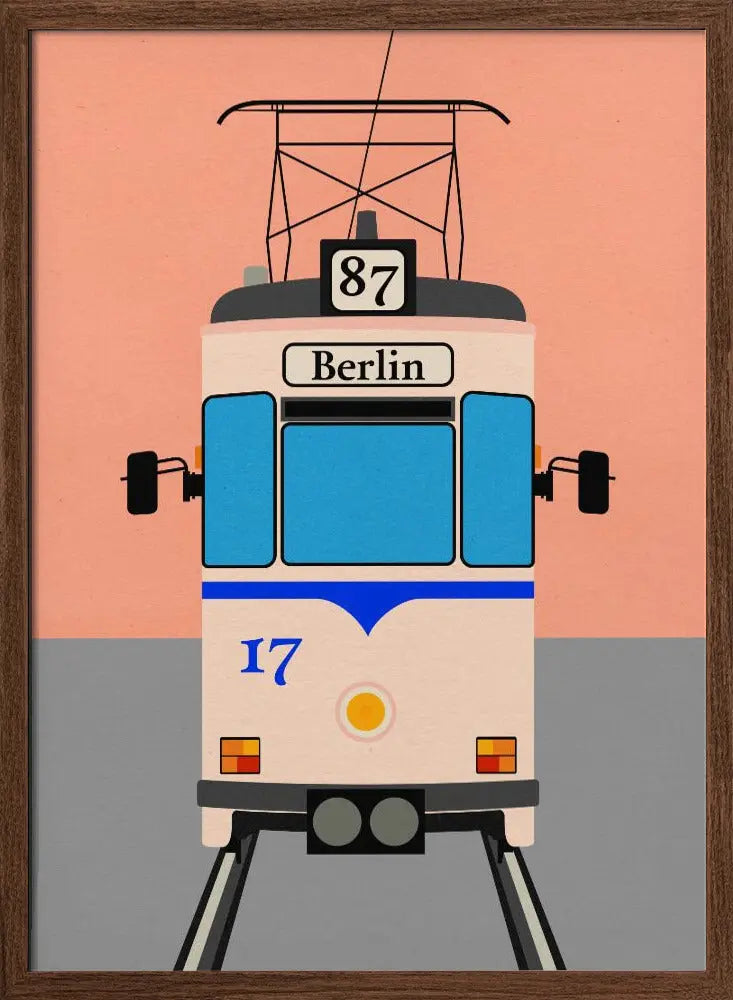 Berlin Tram - Stretched Canvas, Poster or Fine Art Print I Heart Wall Art