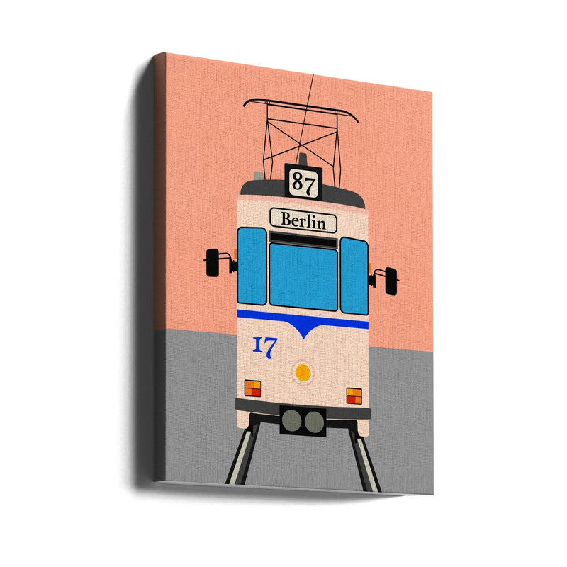 Berlin Tram - Stretched Canvas, Poster or Fine Art Print I Heart Wall Art