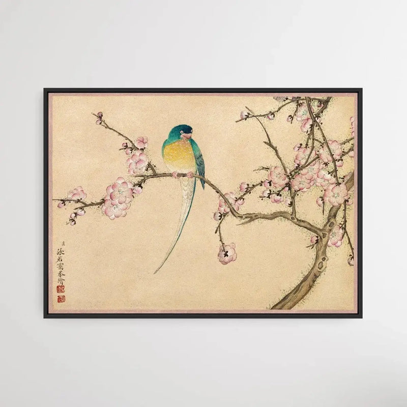 Bird with Plum Blossoms (18th Century) by Zhang Ruoai - I Heart Wall Art - Poster Print, Canvas Print or Framed Art Print