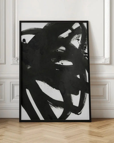 Black On White 1 - Stretched Canvas, Poster or Fine Art Print I Heart Wall Art