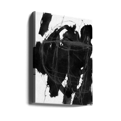 Black On White 5 - Stretched Canvas, Poster or Fine Art Print I Heart Wall Art