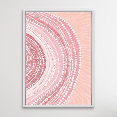 Blooming Female- Pink -Aboriginal Art Print By Leah Cummins. - I Heart Wall Art